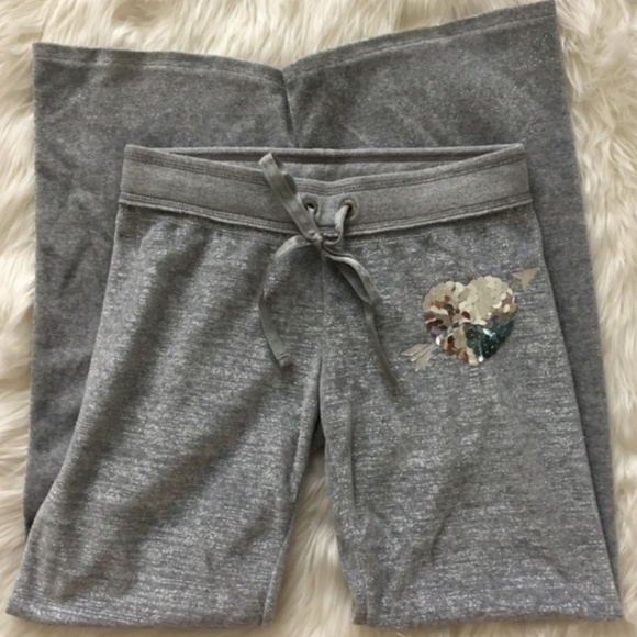 PINK Victoria's Secret Pants - Pink Victoria's Secret Sparkle Sequins Sweatpants